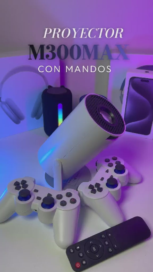 Proyector 2 en 1 con videojuegos